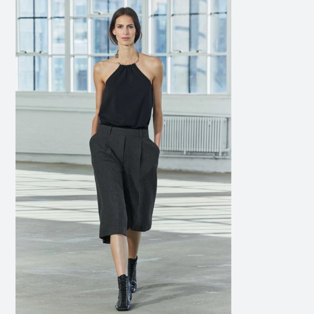 Zara Dark Gray Women's Bermuda Shorts